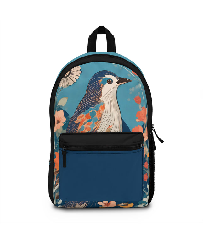 Colorful Bird, Backpack with Computer Pocket and Padded Back