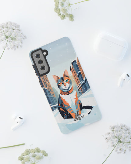 Claws Pawson in the Snow, Cell Phone Case - Apple, Samsung, Google Pixel