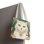 Blanca Purrington, Cat Tote Bag w Cotton Handles