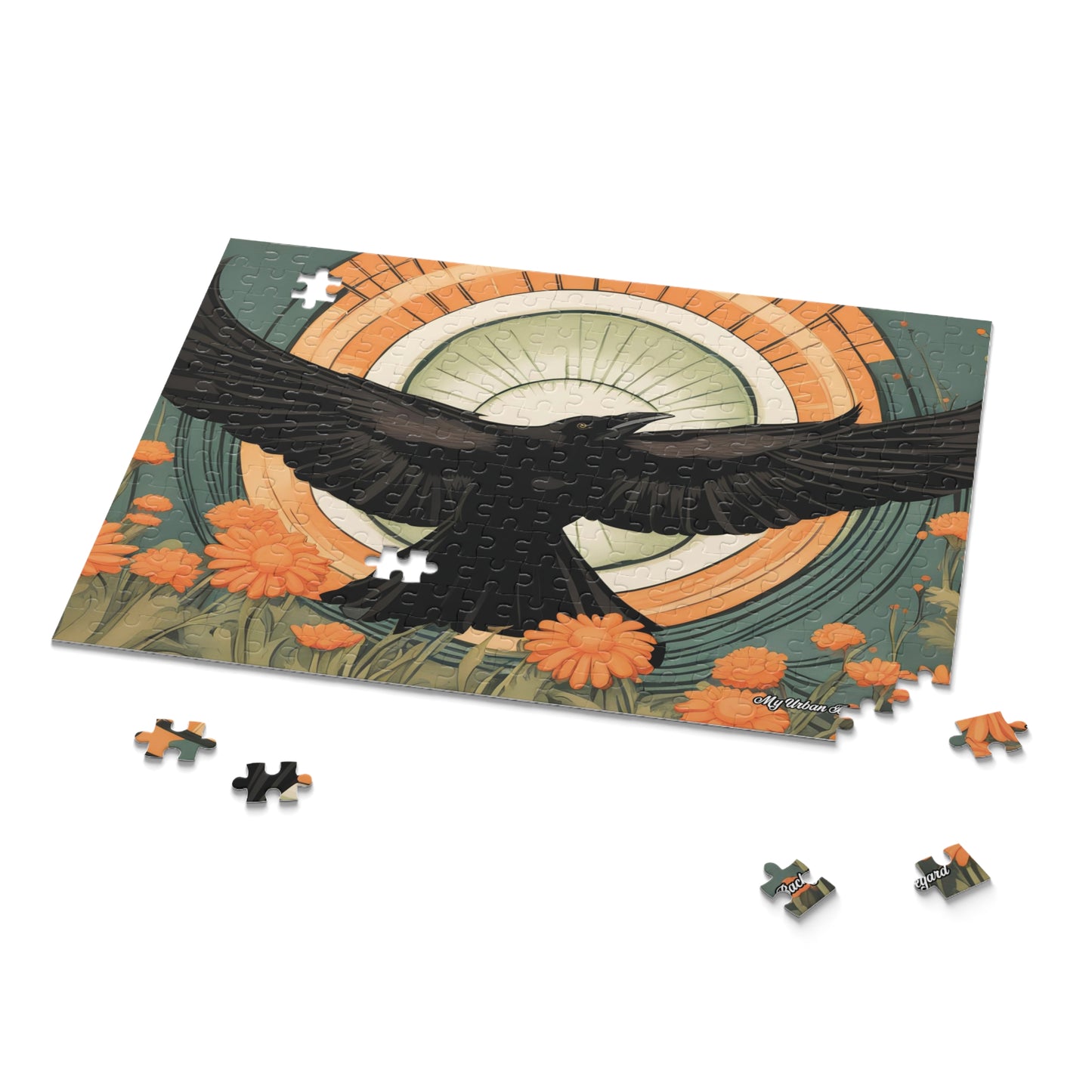 Flying Crow, Jigsaw Puzzle, (120, 252, or 500-Piece)