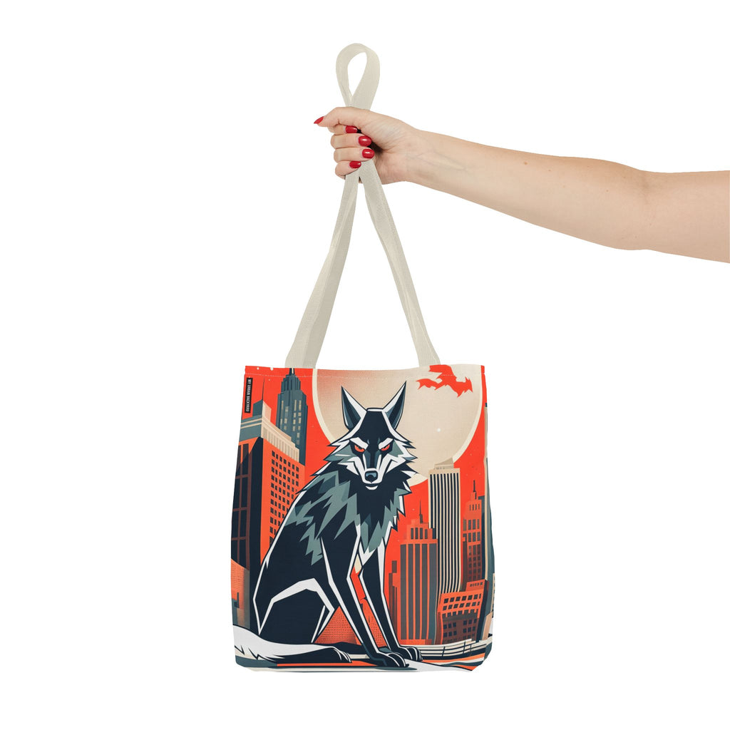 City Wolf Tote Bag, Tote with Cotton Handles For Everyday Use, 3 Sizes