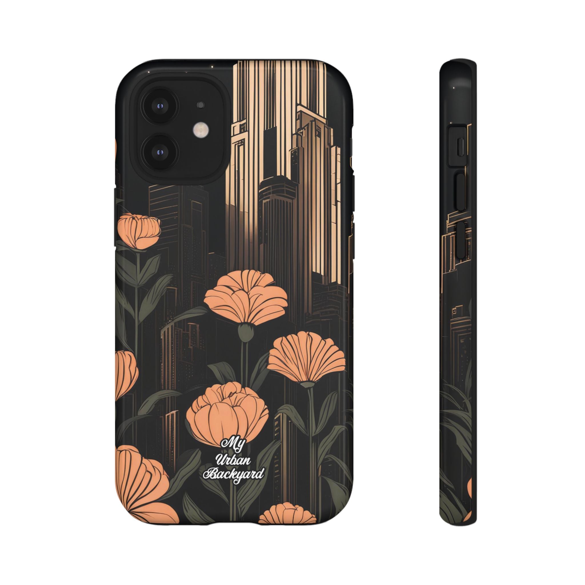 Urban Evening with Flowers, Cell Phone Case