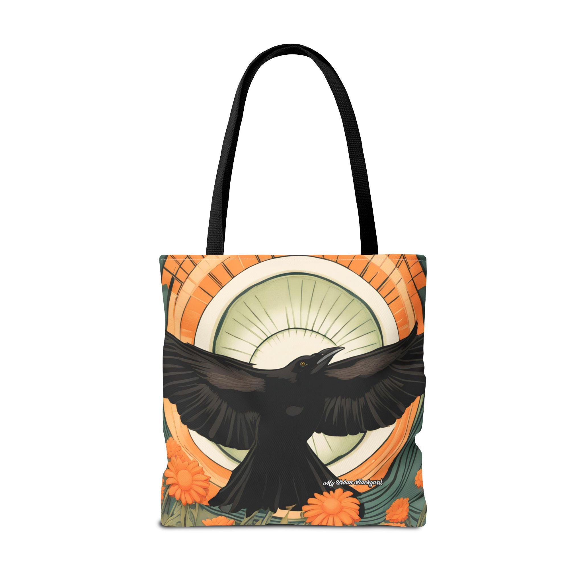 Flying Crow Tote Bag with Cotton Handles For Everyday Use, 3 Sizes
