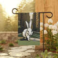 White Rabbit on a City Street, Garden Flag
