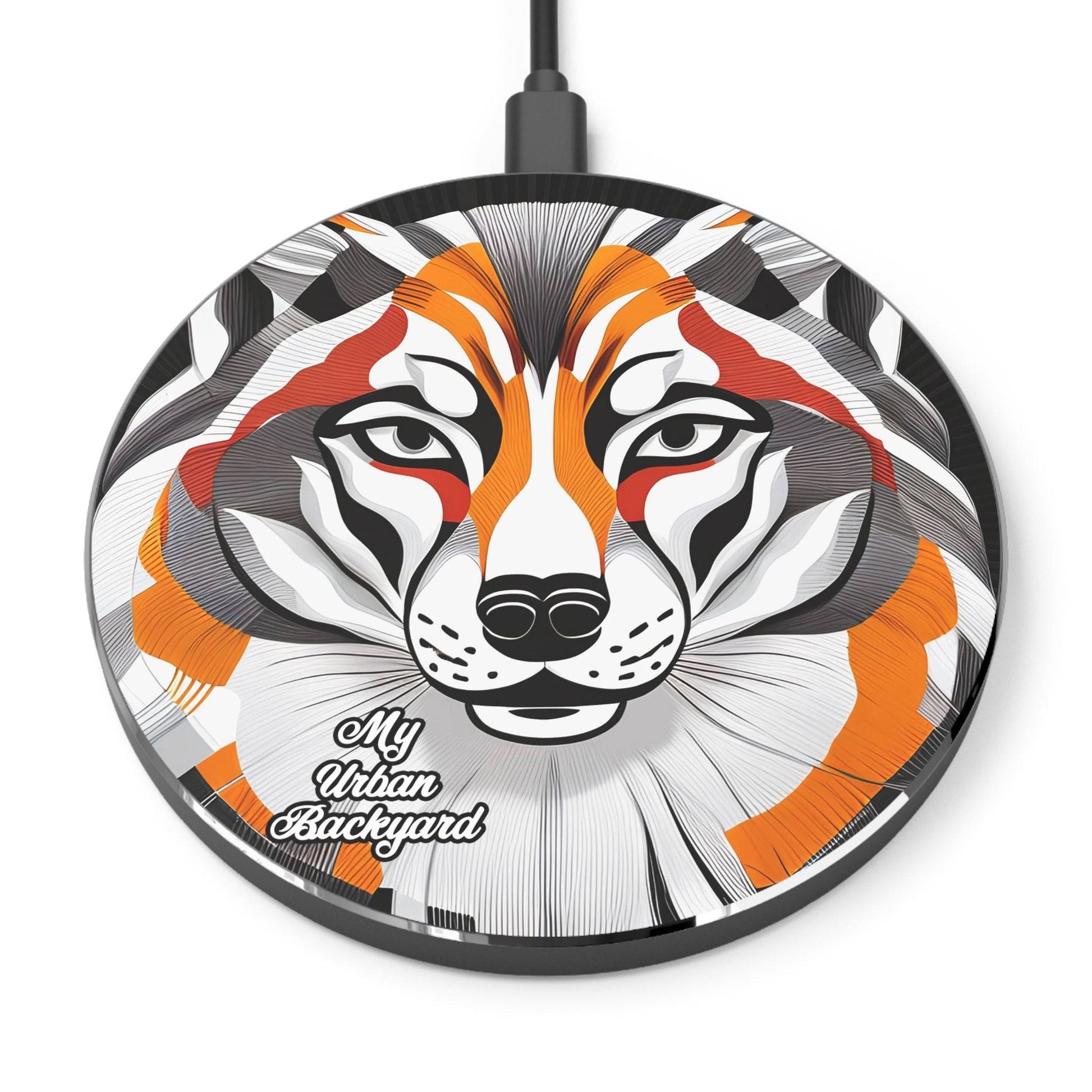 Cell Phone Wireless Charger, iPhone and Android, Colorful Coyote