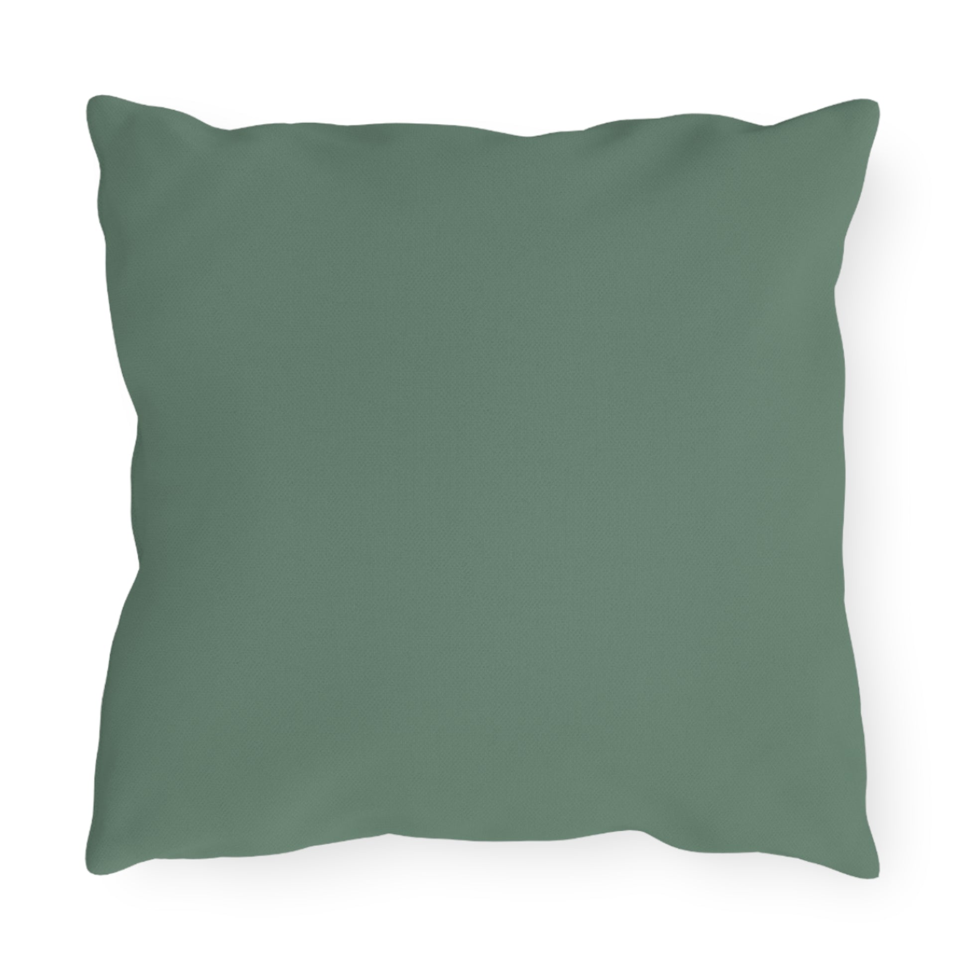 Blanca Purrington, Cat Throw Pillow, Slate Green accent color, Indoor/Outdoor Decor for Home or Office