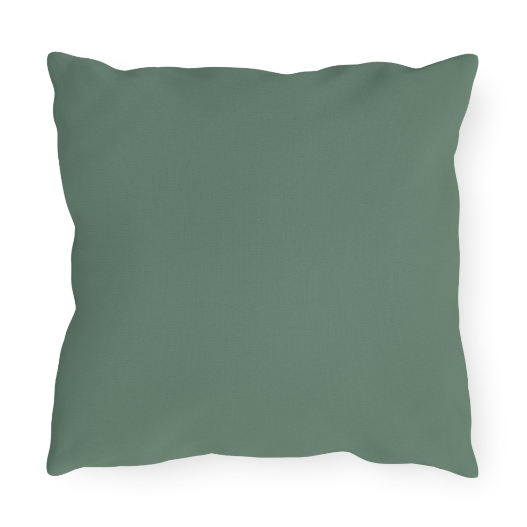 Blanca Purrington, Slate Green accent color, Cat Throw Pillow
