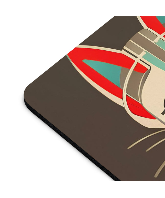 Art Deco Cat, Computer Mouse Pad - for Home or Office