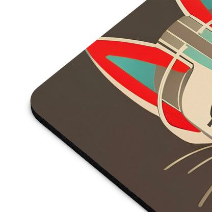 Art Deco Cat, Computer Mouse Pad - for Home or Office
