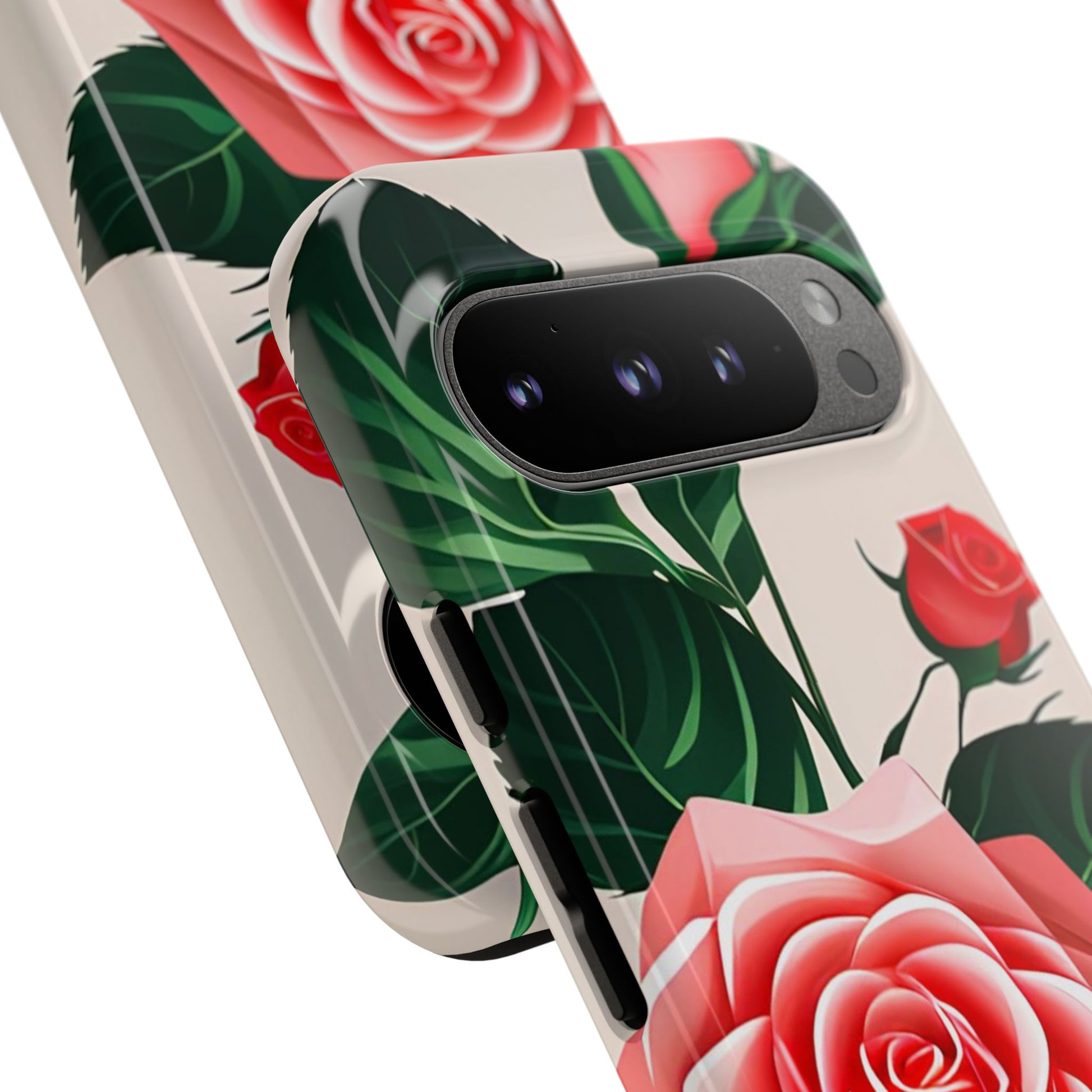 Pink Rose Flowers, Cell Phone Case - Apple, Samsung, Google Pixel