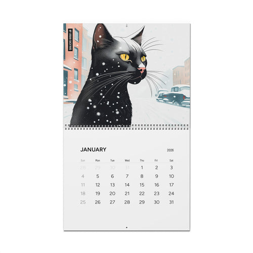 2026 My Urban Backyard Wall Calendar - Monthly Planner for Nature Lovers and Art Enthusiasts