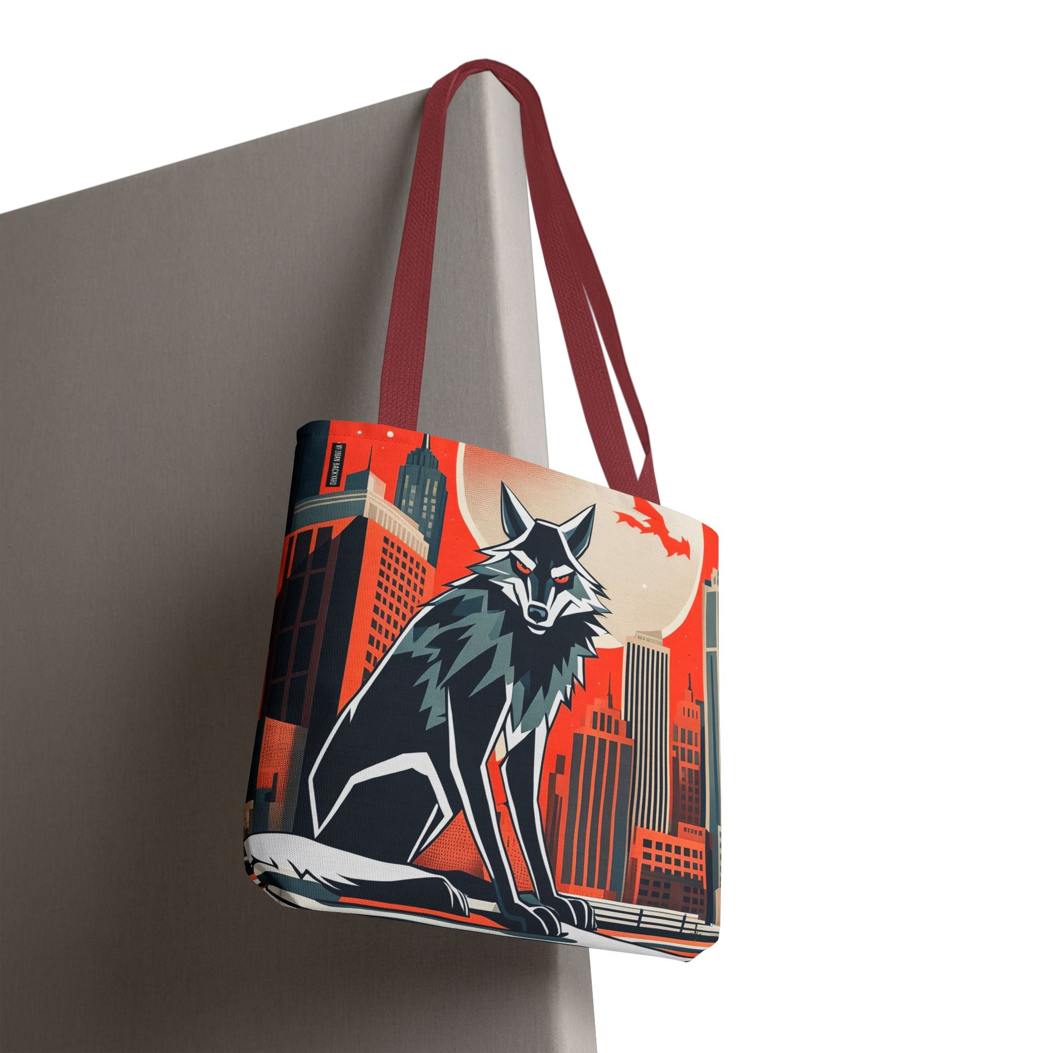 City Wolf Tote Bag, Tote with Cotton Handles For Everyday Use, 3 Sizes