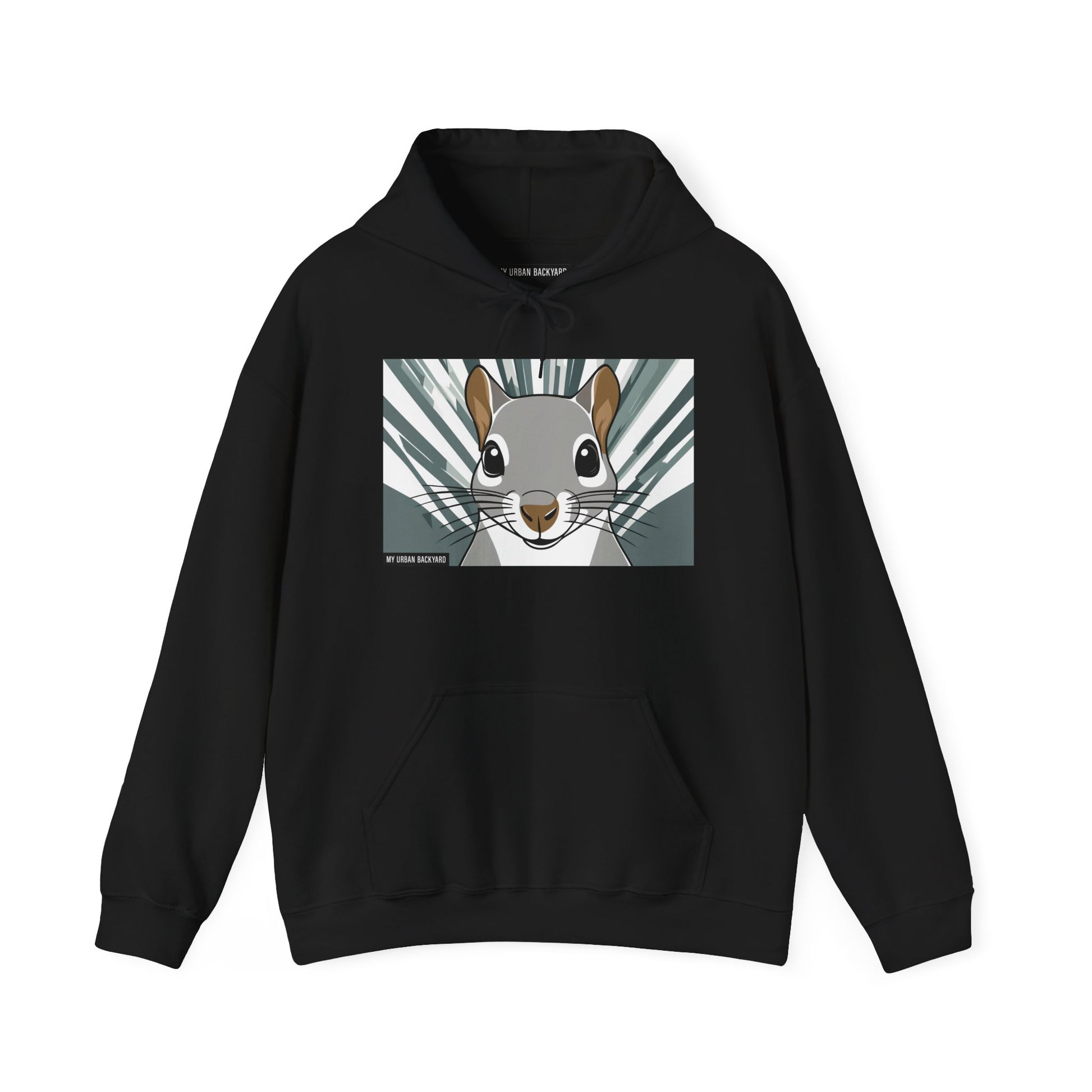 Cute Squirrel Graphic Hoodie, Cozy Unisex Sweatshirt, Nature Lover Gift, Autumn Fashion, Animal Art Clothing