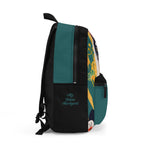 Art Deco Cat, Backpack with Computer Pocket and Padded Back