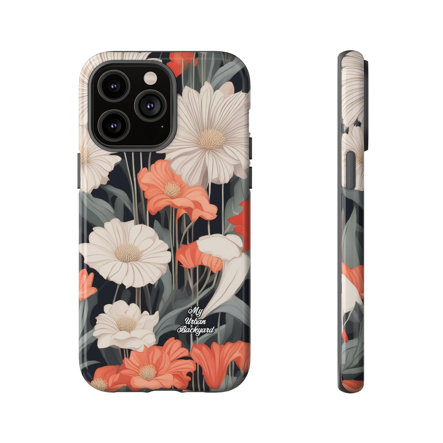 Art Deco Flowers, Cell Phone Case - Apple, Samsung or Google Pixel