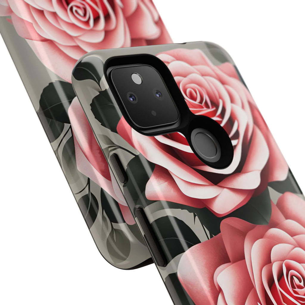 Pink Rose Flowers, Cell Phone Case - Apple, Samsung, Google Pixel