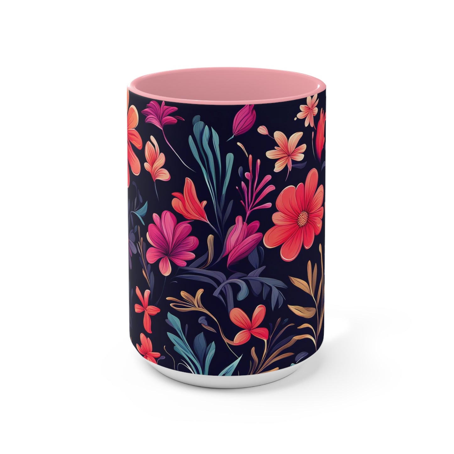 Night Blooming Wildflowers, Ceramic Mug - Perfect for Coffee, Tea, and More!