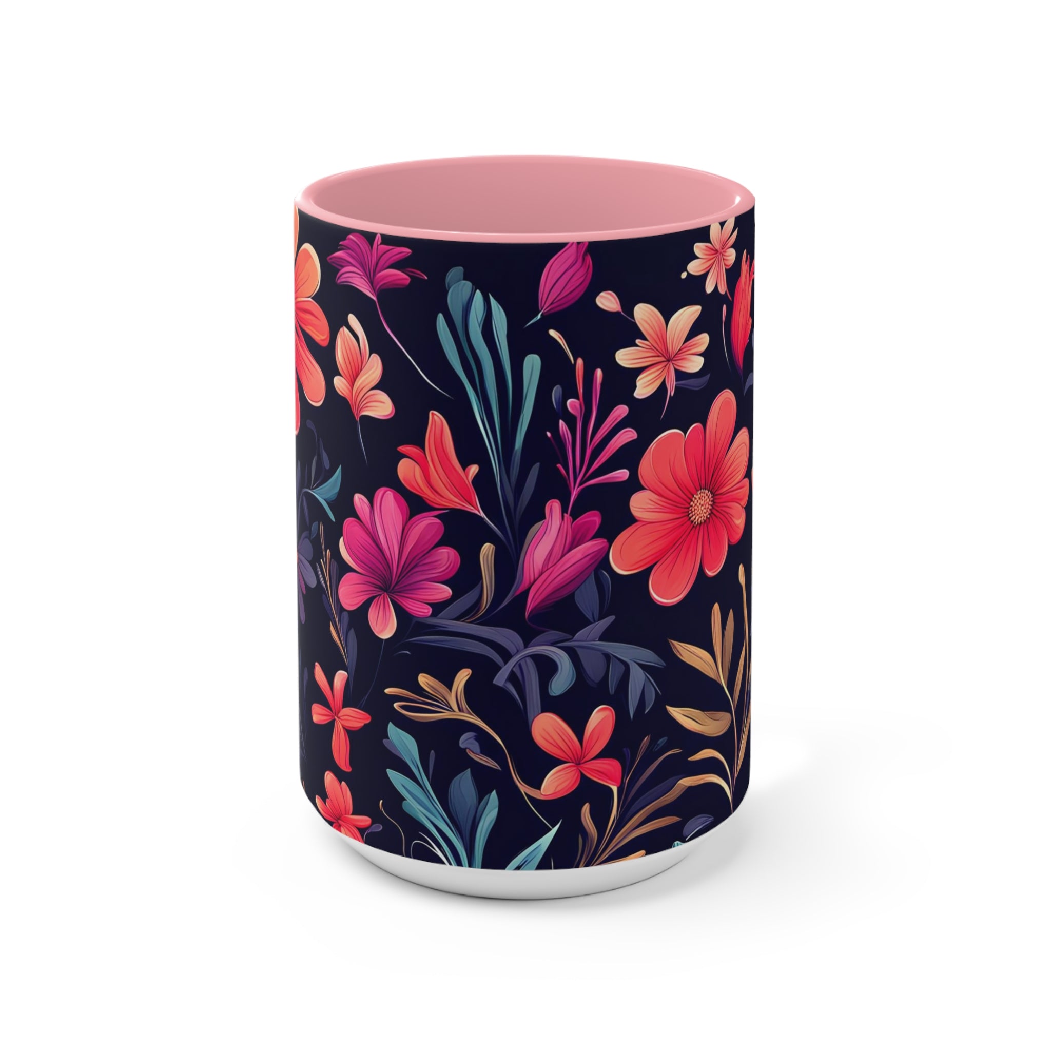 Night Blooming Wildflowers, Ceramic Coffee Mug