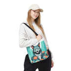 Vincent Blueclaw, Wolf Tote Bag with Cotton Handles For Everyday Use, 3 Sizes