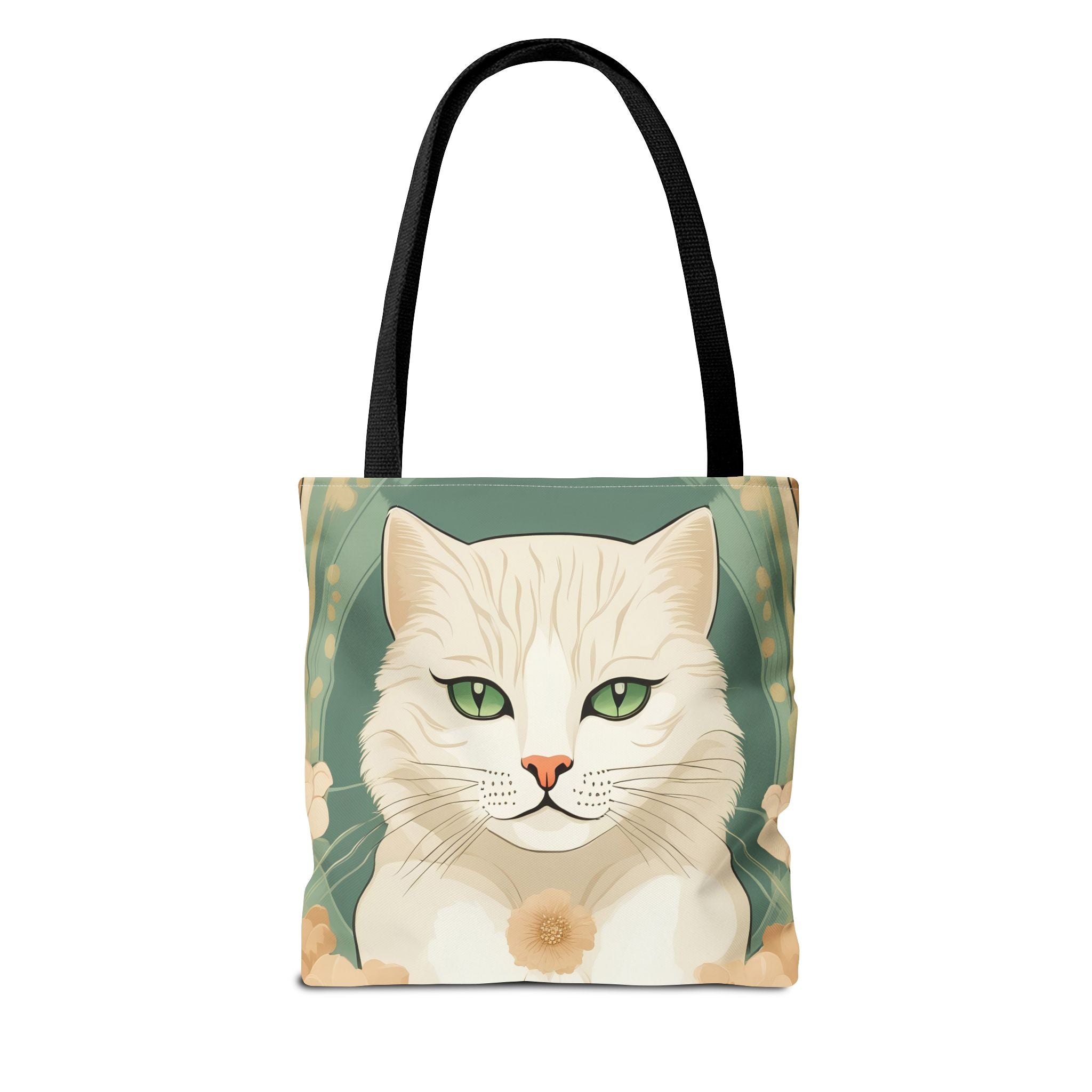 Blanca Purrington, Cat Tote Bag w Cotton Handles