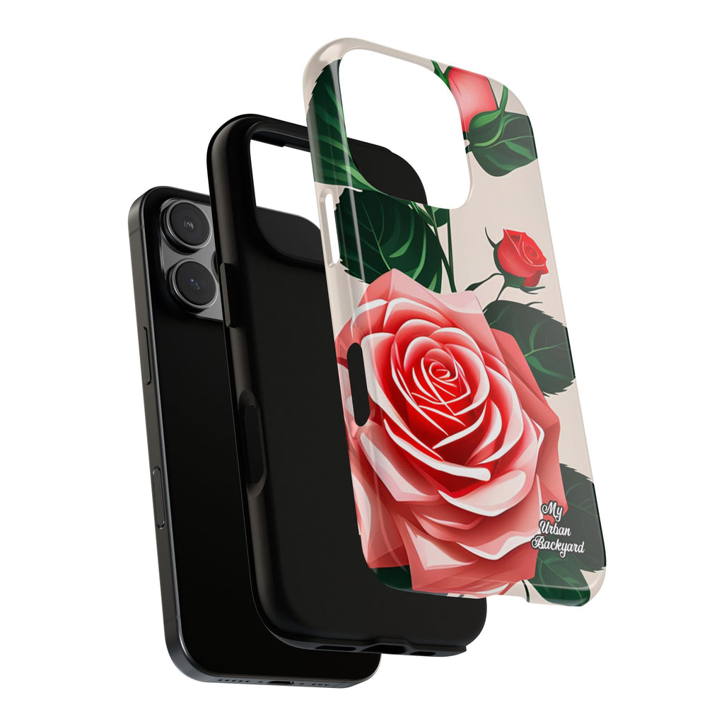 Pink Rose Flowers, Cell Phone Case - Apple, Samsung, Google Pixel