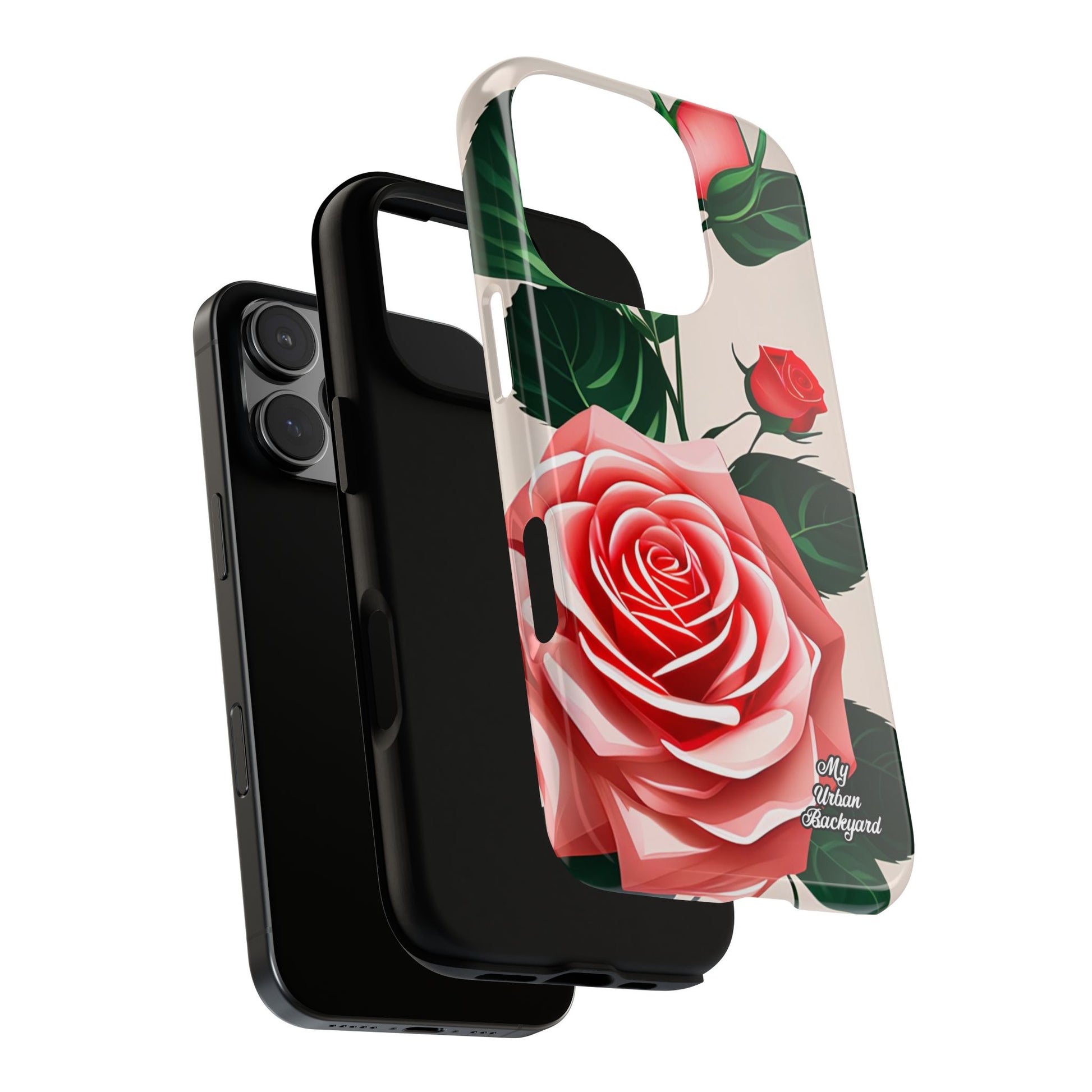 Pink Rose Flowers, Cell Phone Case - Apple, Samsung, Google Pixel