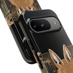 Art Deco Coyote with Flower, Cell Phone Case - Apple, Samsung, Google Pixel