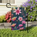 Pink Urban Wildflowers, Garden Flag