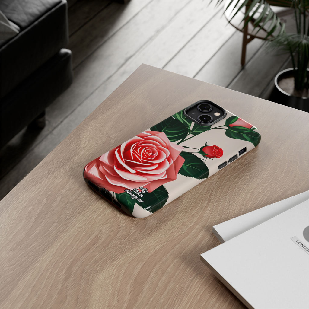 Pink Rose Flowers, Cell Phone Case - Apple, Samsung, Google Pixel