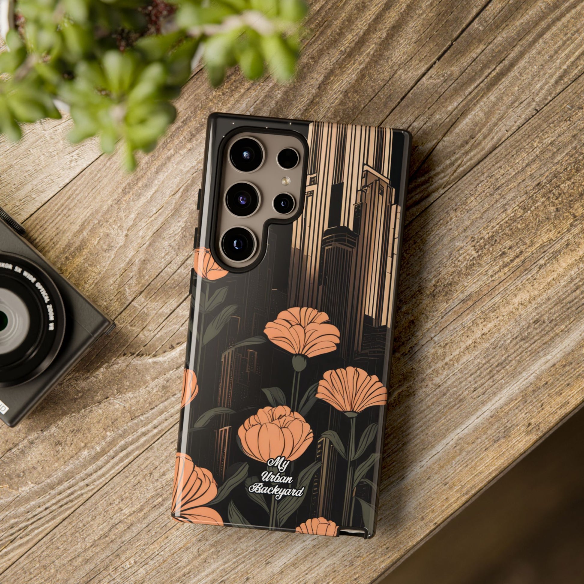Urban Evening with Flowers, Cell Phone Case - Apple iPhone, Samsung Galaxy, Google Pixel