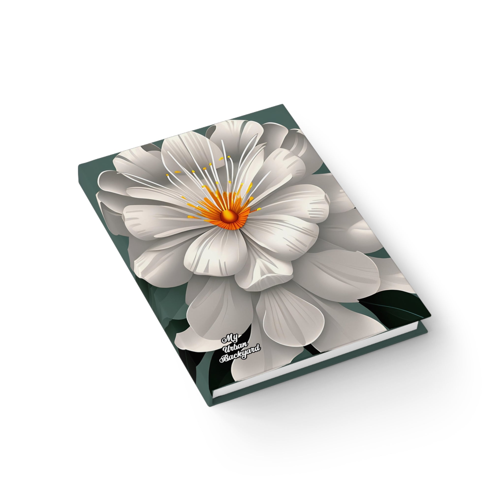 White Flower, Hardcover Notebook Journal - Write in Style
