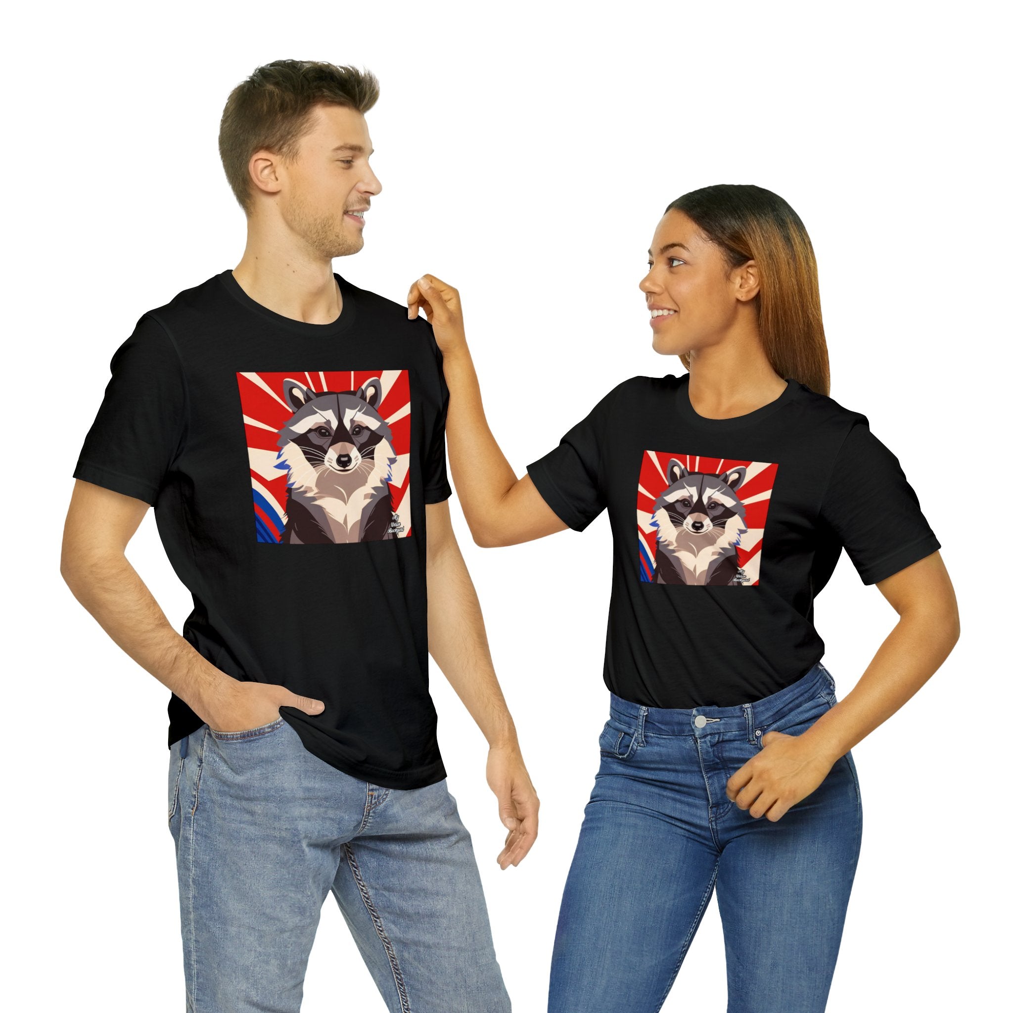 Ziggy Starspaws, Raccoon T-Shirt, Soft 100% Cotton, Short Sleeve, Classic Fit - Unisex