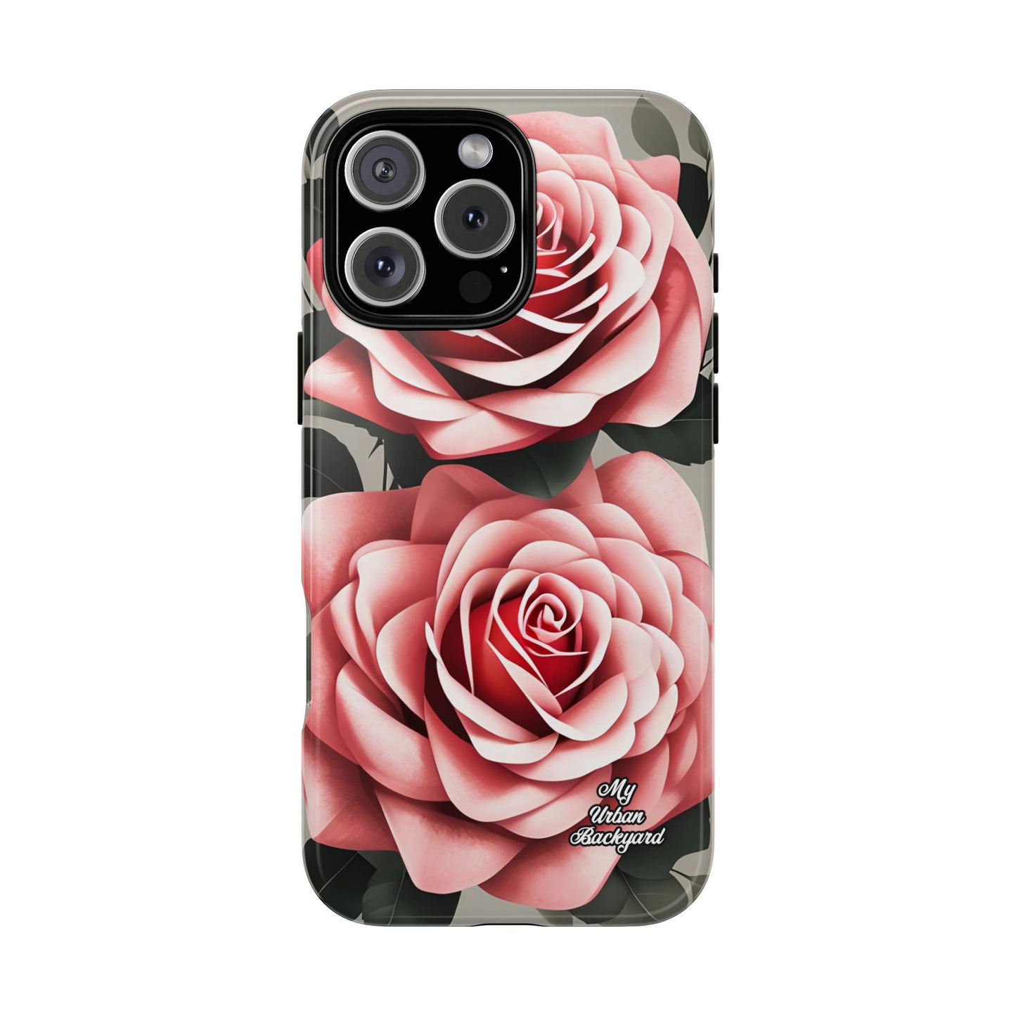 Pink Rose Flowers, Cell Phone Case - Apple, Samsung or Google Pixel