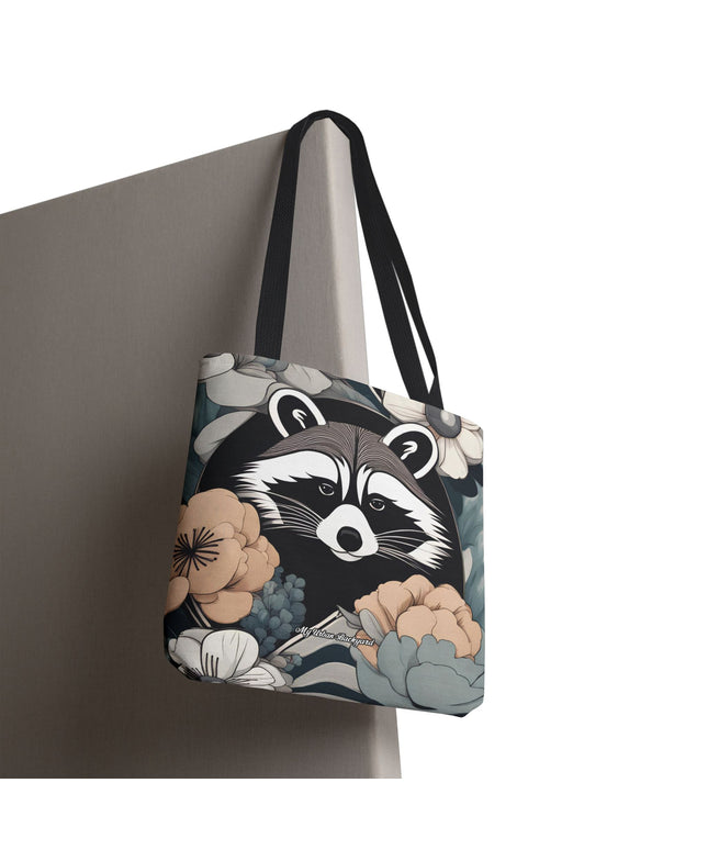 Rocco Pawsley, Raccoon Tote Bag with Cotton Handles For Everyday Use, 3 Sizes