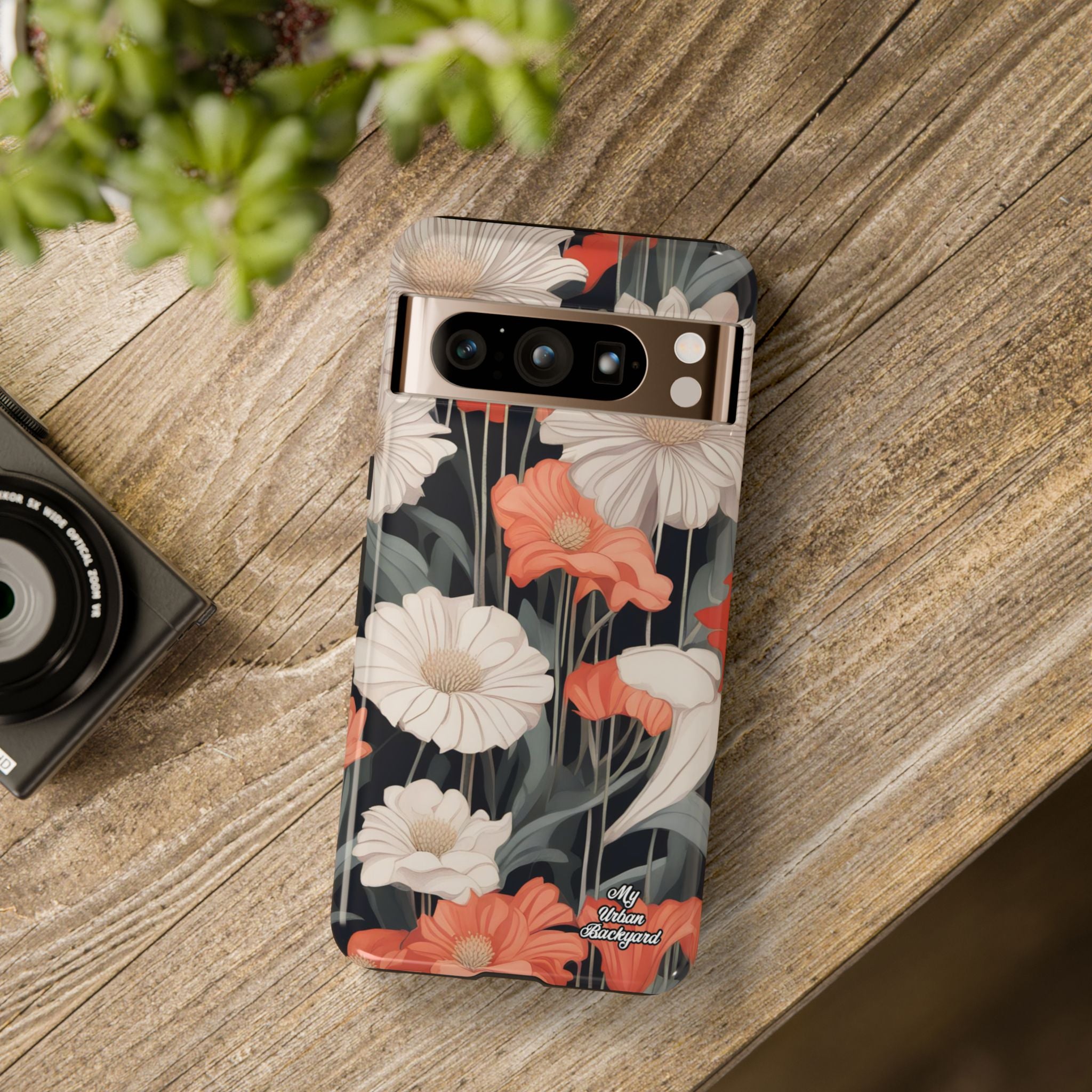 Art Deco Flowers, Cell Phone Case - Apple, Samsung, Google Pixel