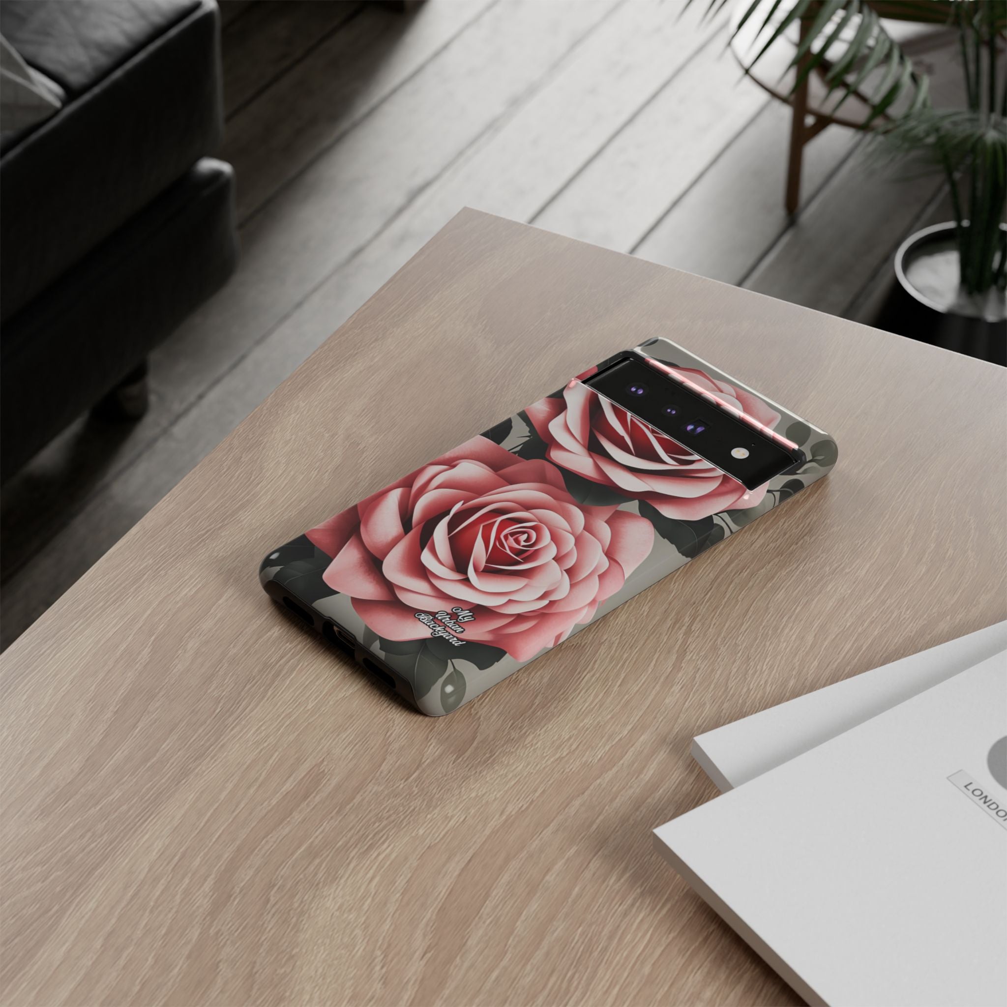 Pink Rose Flowers, Cell Phone Case - Apple, Samsung or Google Pixel