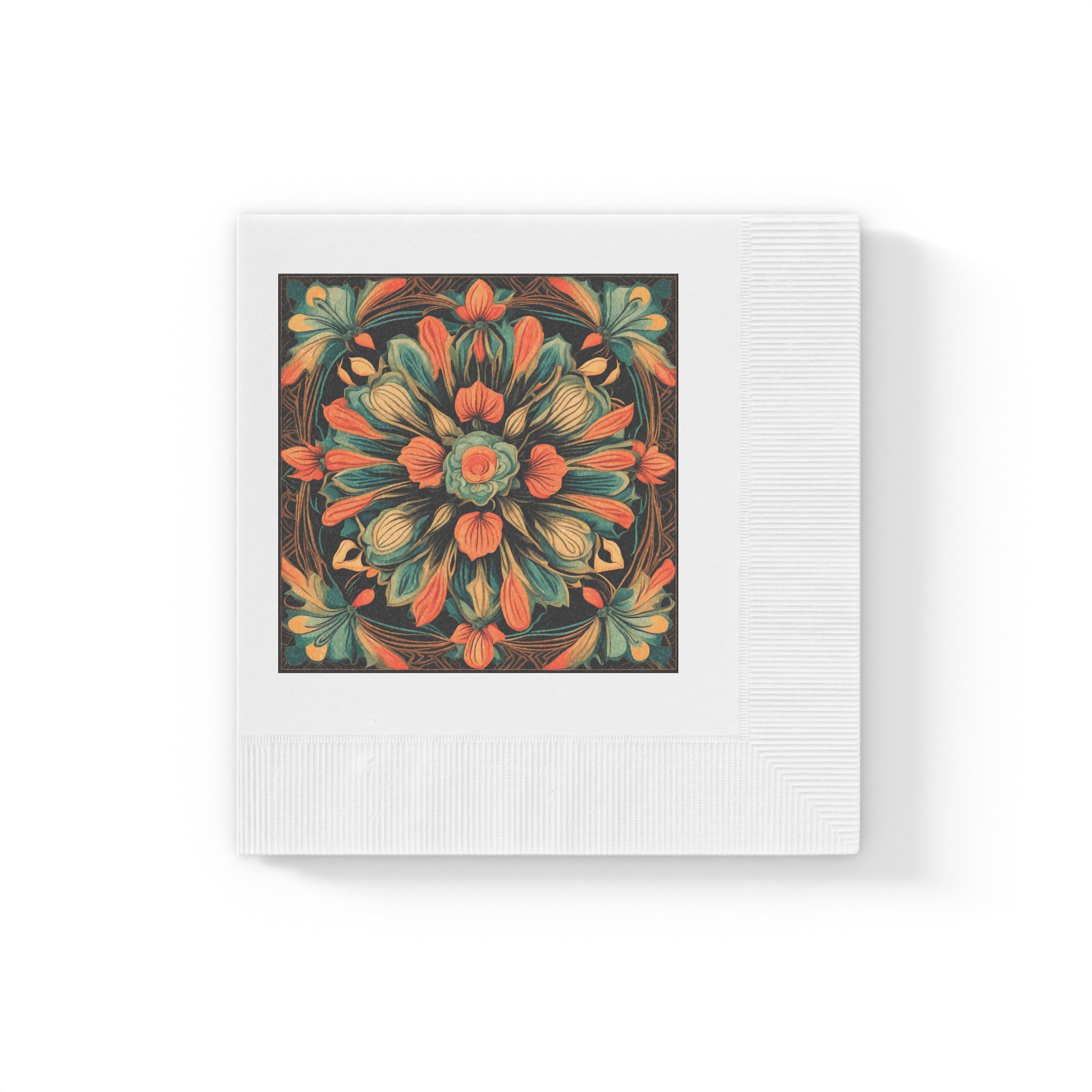 Vintage Floral Mandala Napkins