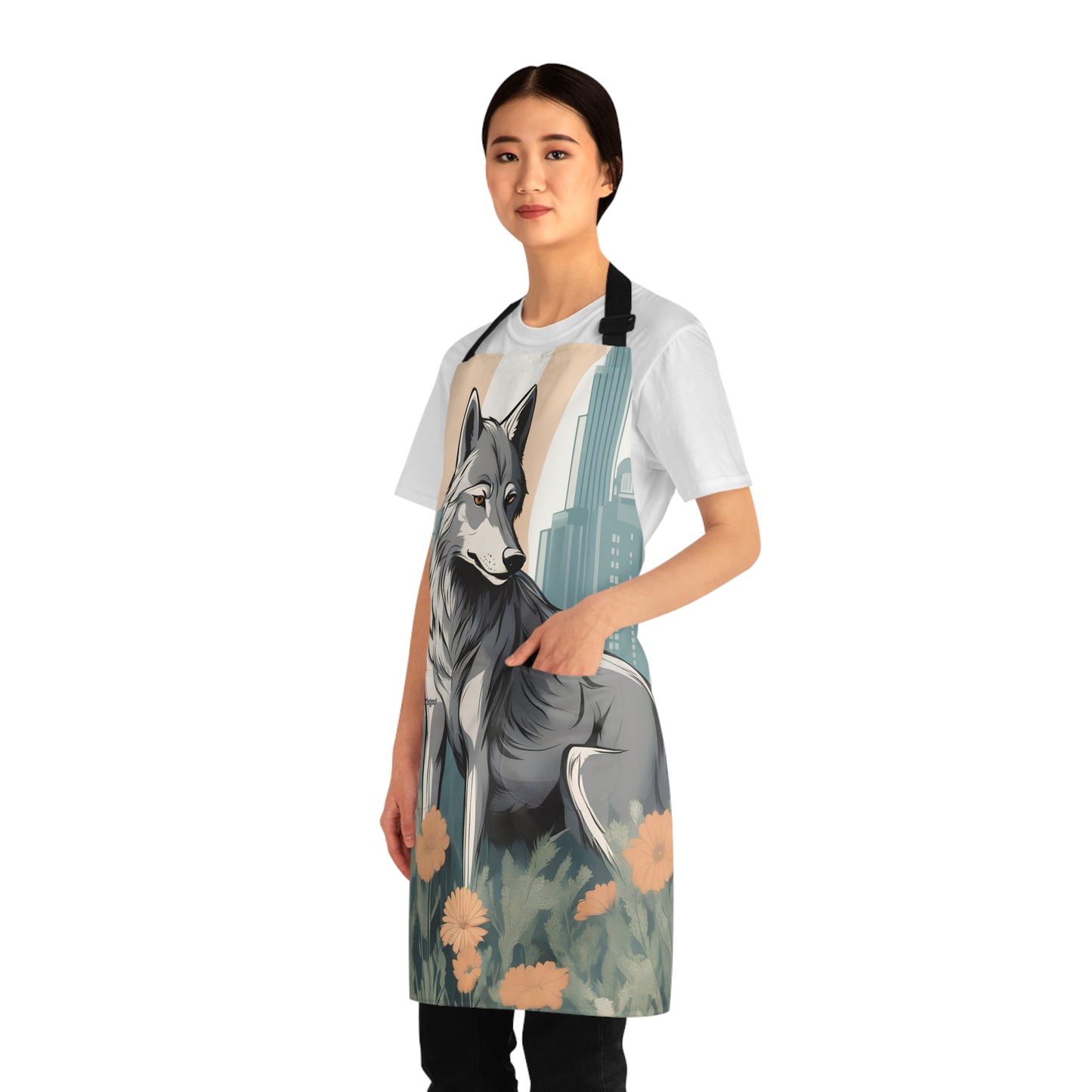 Urban Wolf, Cooking Apron With Front Pockets