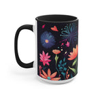 Colorful Flowers, Ceramic Coffee Mug