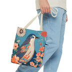 Colorful Bird Tote Bag with Cotton Handles For Everyday Use, 3 Sizes