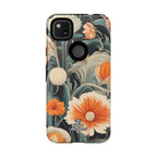 Orange and White Flowers, Cell Phone Case - Apple, Samsung, Google Pixel