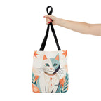 Whiskers, Cat Tote Bag with Cotton Handles For Everyday Use, 3 Sizes