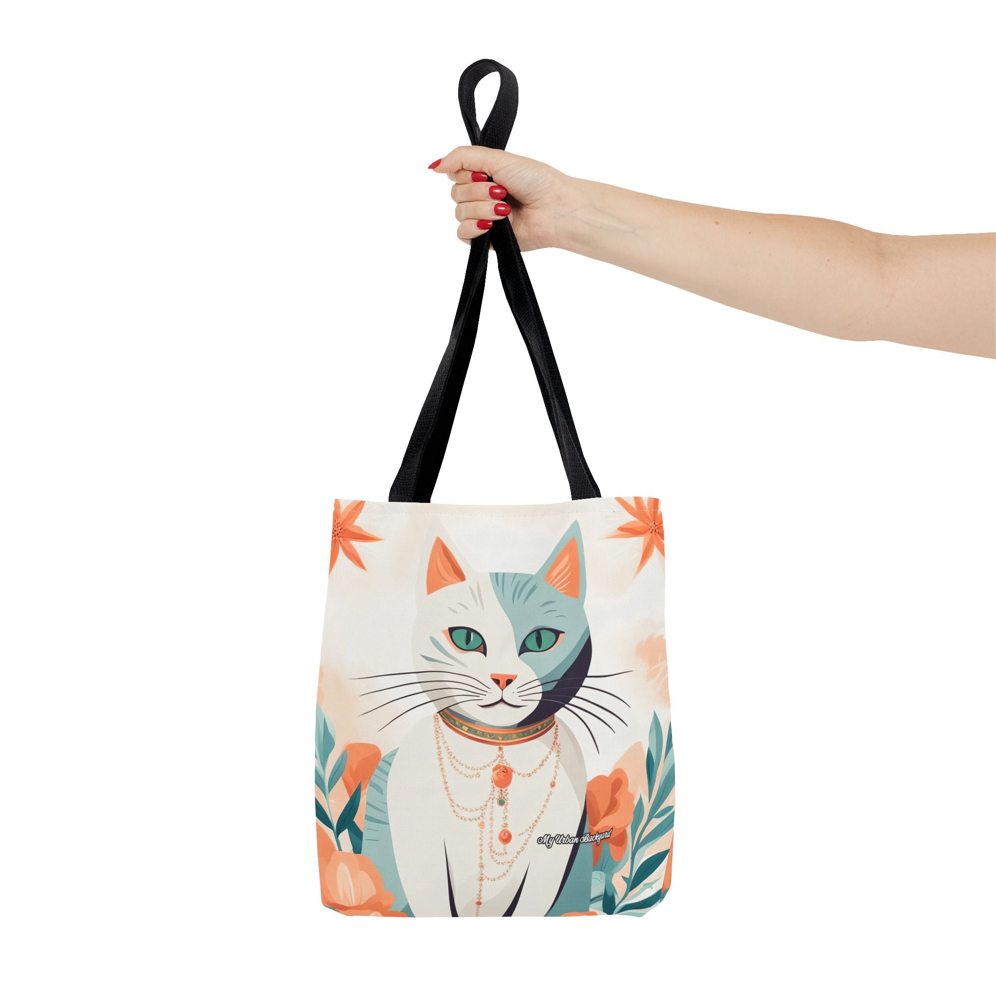 Whiskers, Cat Tote Bag with Cotton Handles For Everyday Use, 3 Sizes