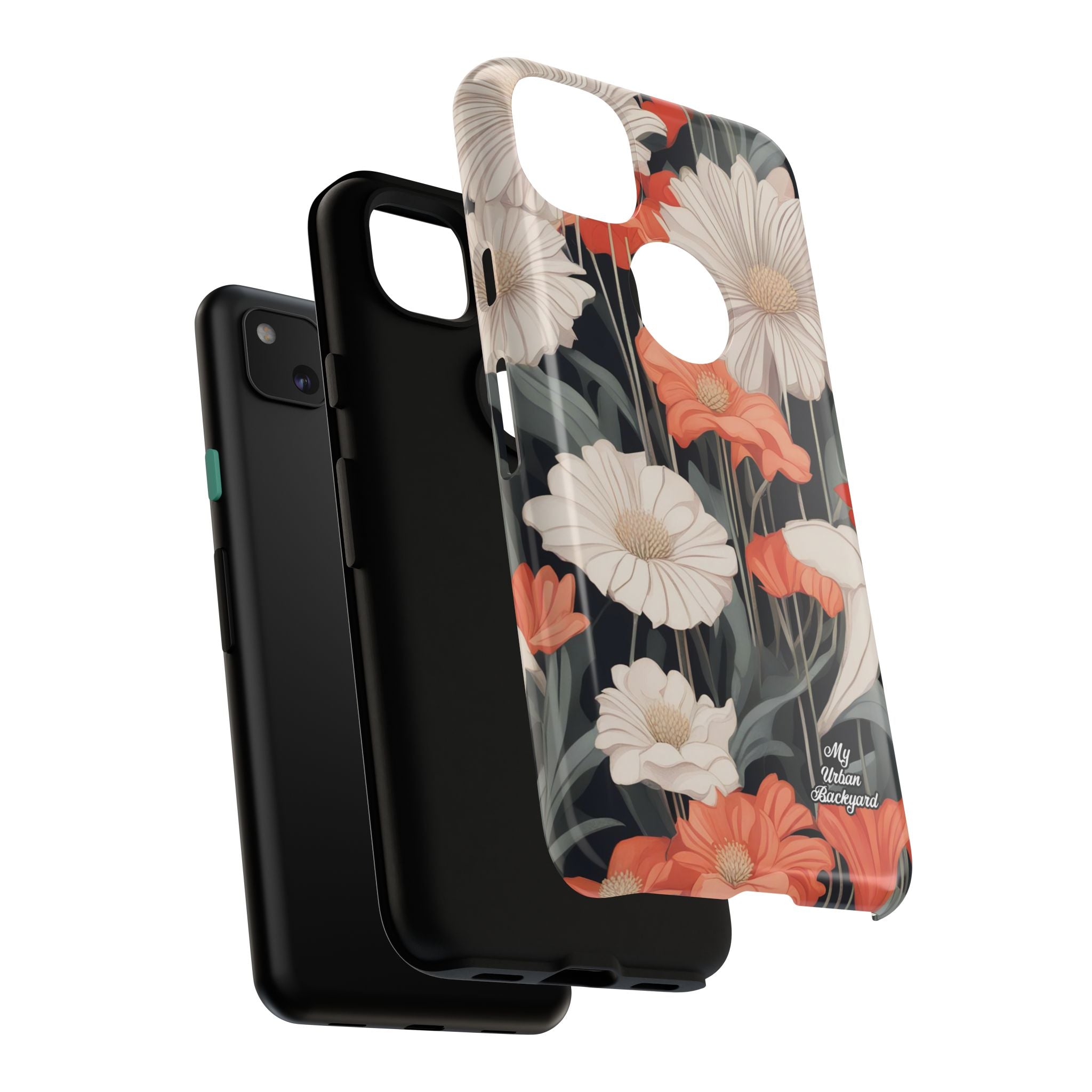 Art Deco Flowers, Cell Phone Case - Apple, Samsung, Google Pixel