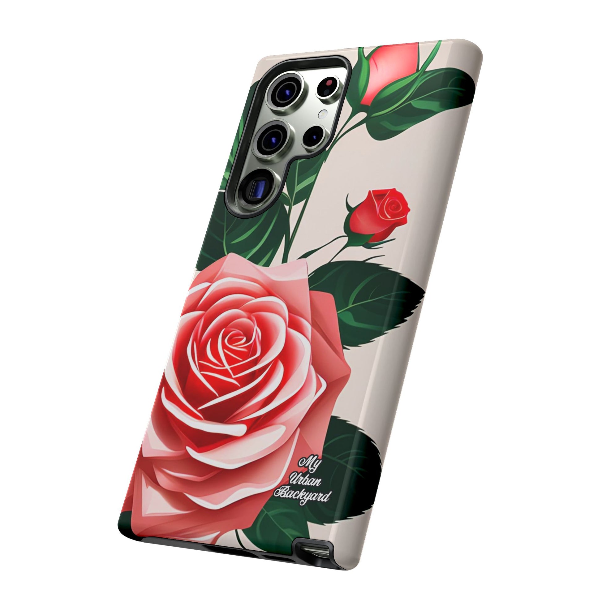 Pink Rose Flowers, Cell Phone Case - Apple, Samsung, Google Pixel