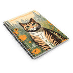 Finn Purrington, Cat Spiral Notebook Writing Journal - 118 Ruled Pages