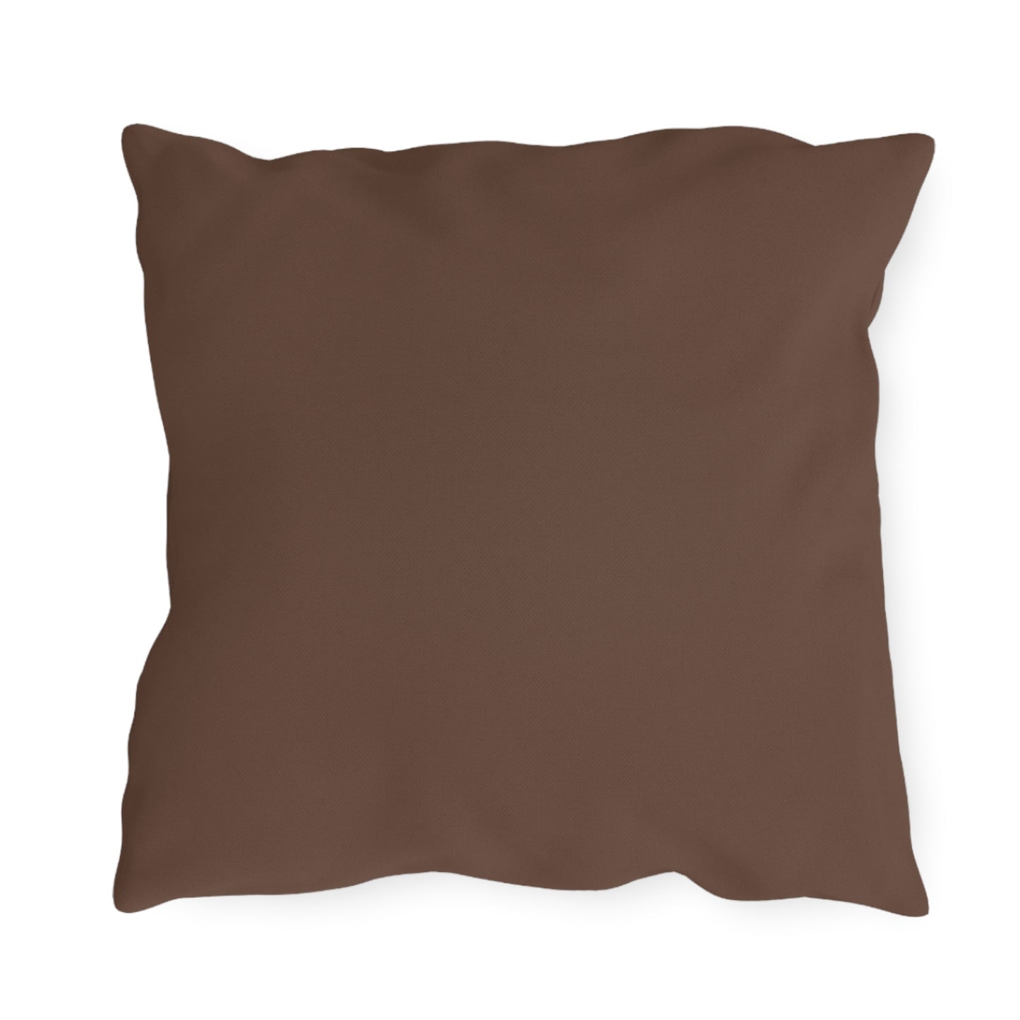 Circle of Petals, Sable accent color, Throw Pillow, Indoor/Outdoor Decor for Home or Office