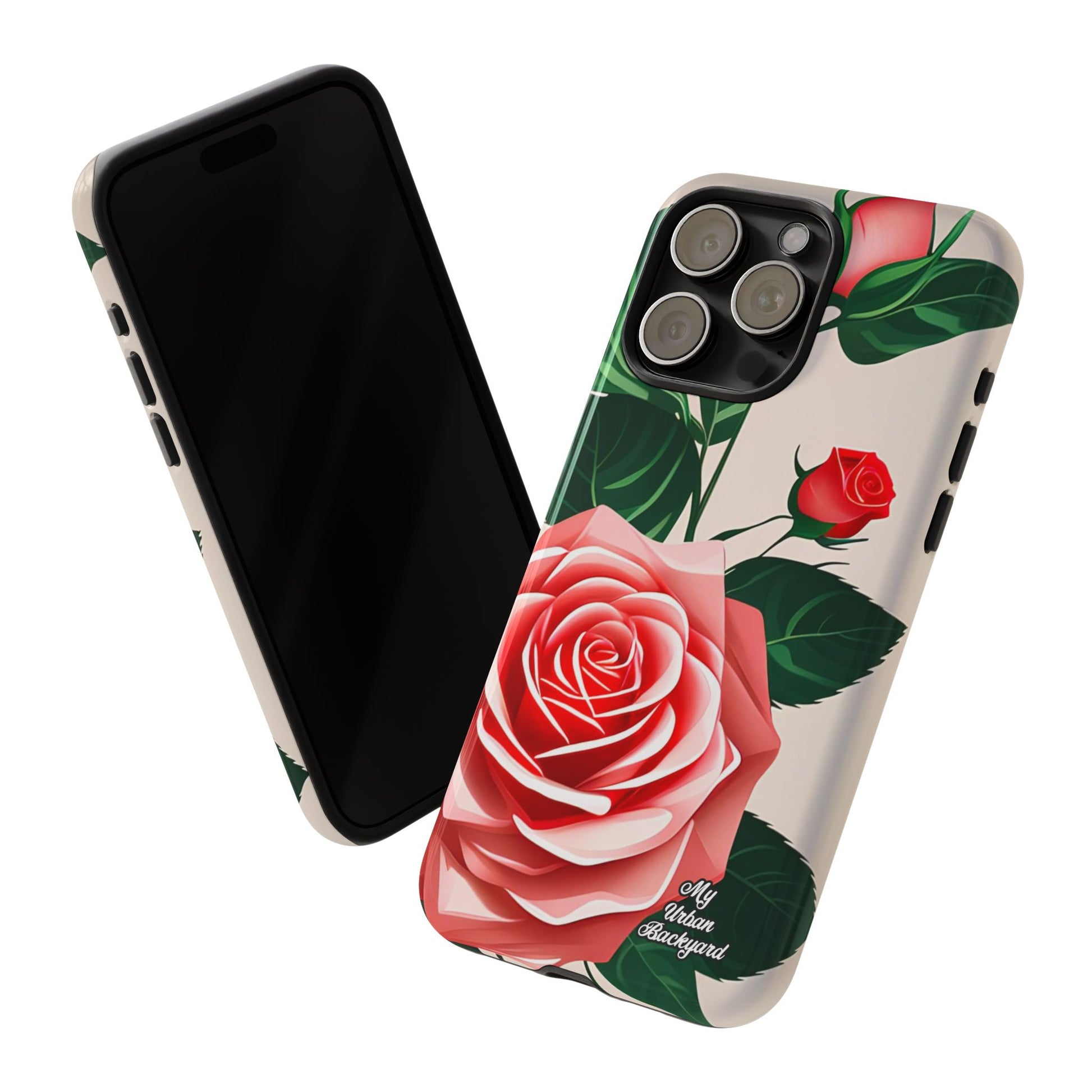 Pink Rose Flowers, Cell Phone Case - Apple, Samsung, Google Pixel