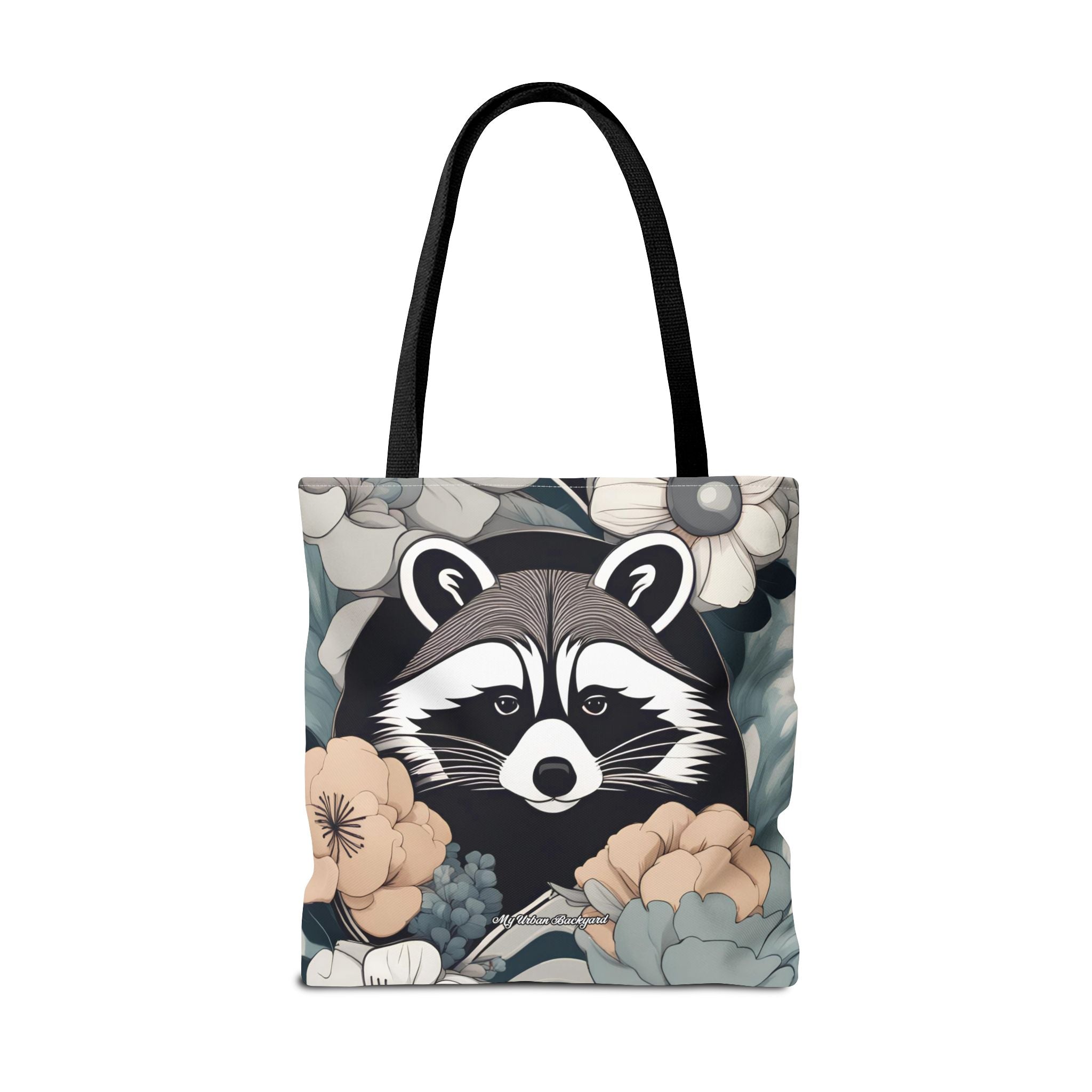 Rocco Pawsley, Raccoon Tote Bag with Cotton Handles For Everyday Use, 3 Sizes
