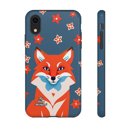 Fox with Flowers, Cell Phone Case - Apple, Samsung or Google Pixel